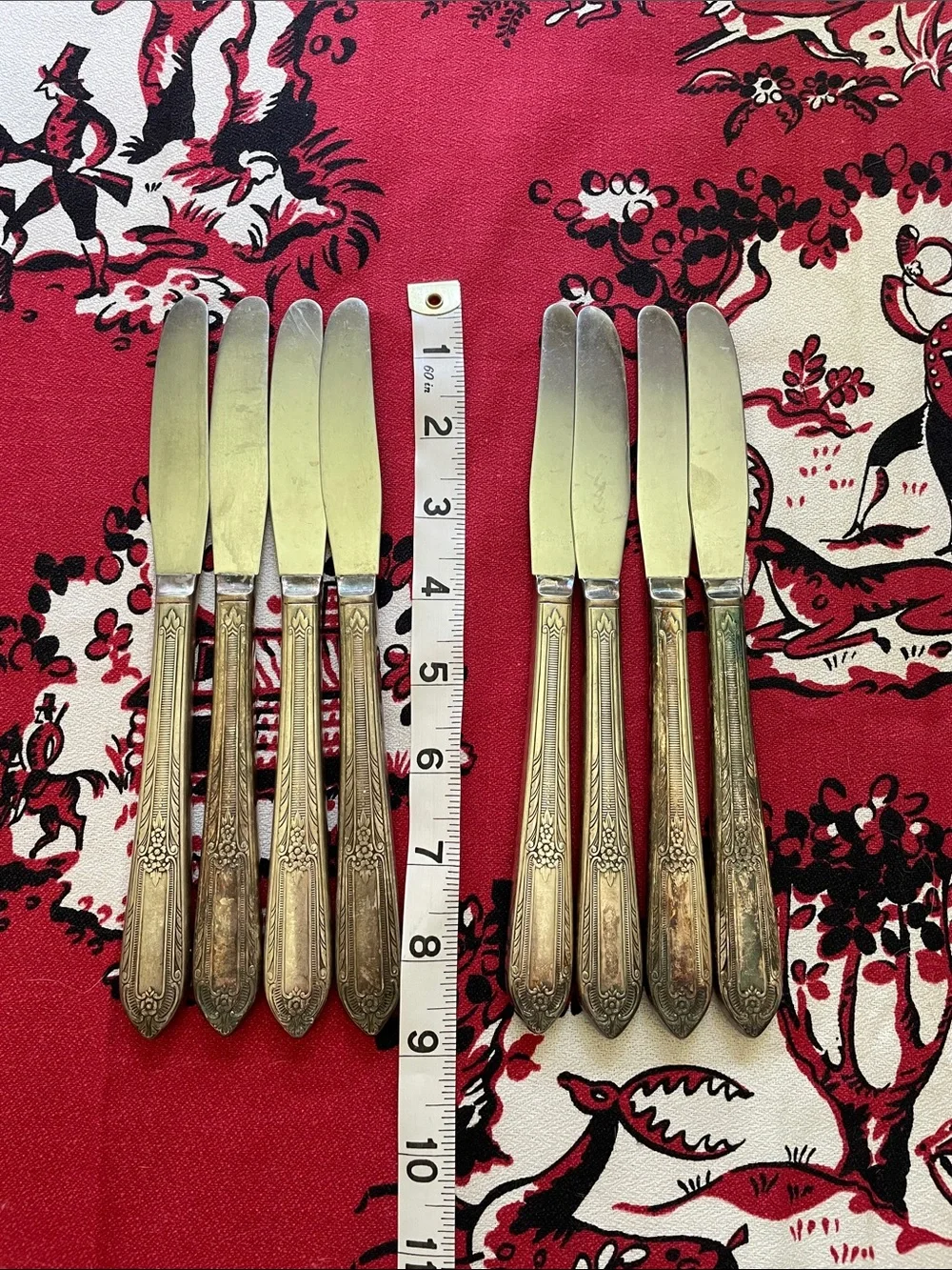 Set of 8 antique William Rogers Dinner Knives